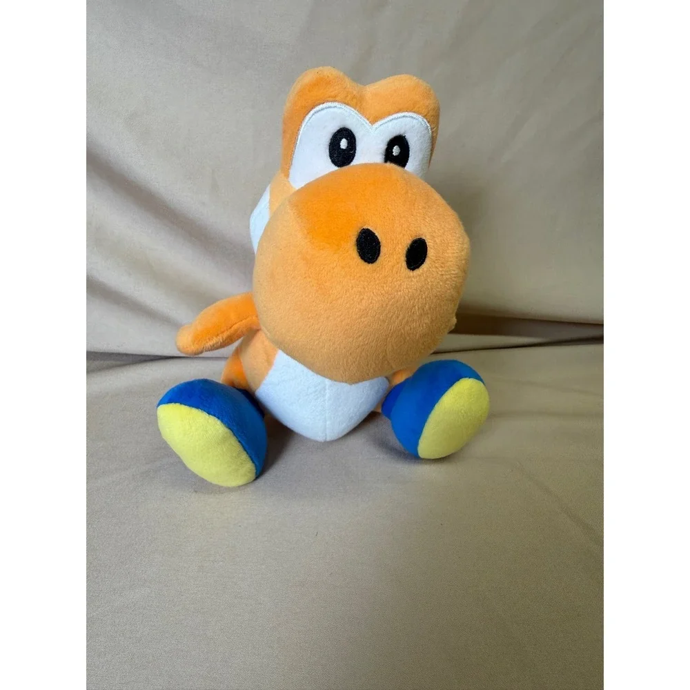 Nintendo Super Mario Orange Yoshi 6 Inch Plush Little Buddy San-Ei 2018 Toy